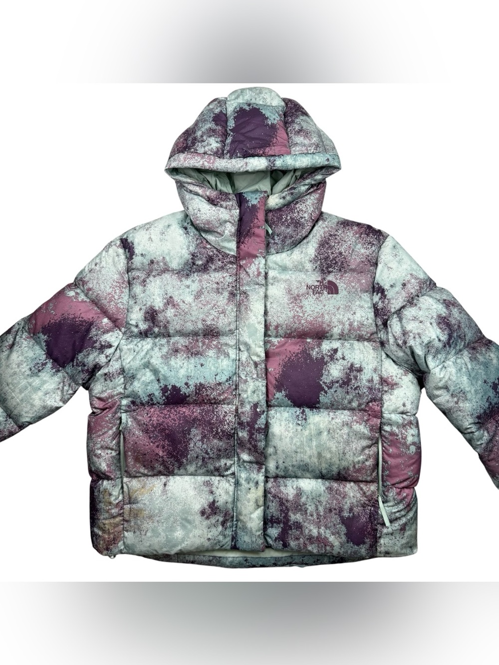 Women’s The North Face 700 Hooded Down Puffer Jacket Coat FLAWS READ size M - Picture 2 of 14